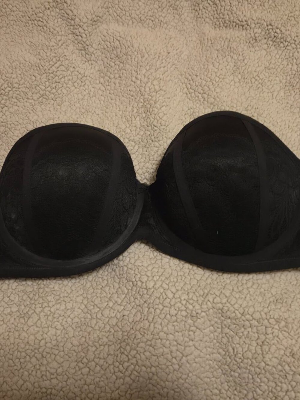 Torrid Curves Black Strapless Longline Bra 40DD
